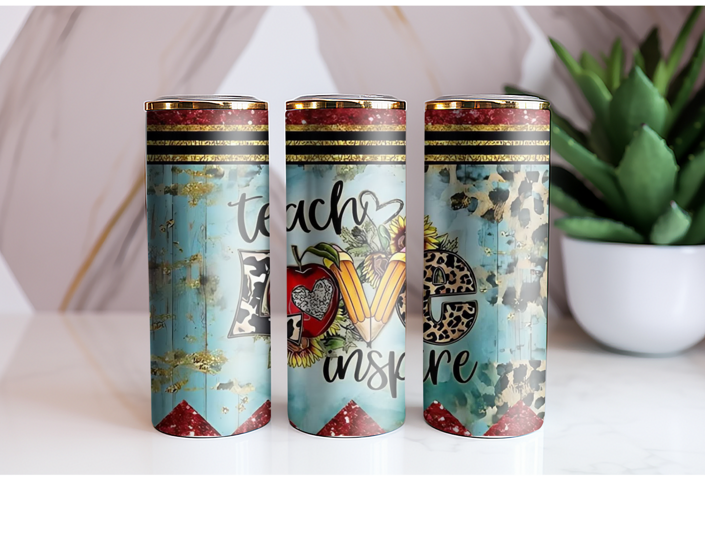Teach Inspire Love – Teacher Tumbler