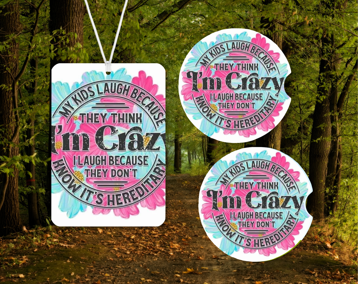 Car Air Freshener & Coaster