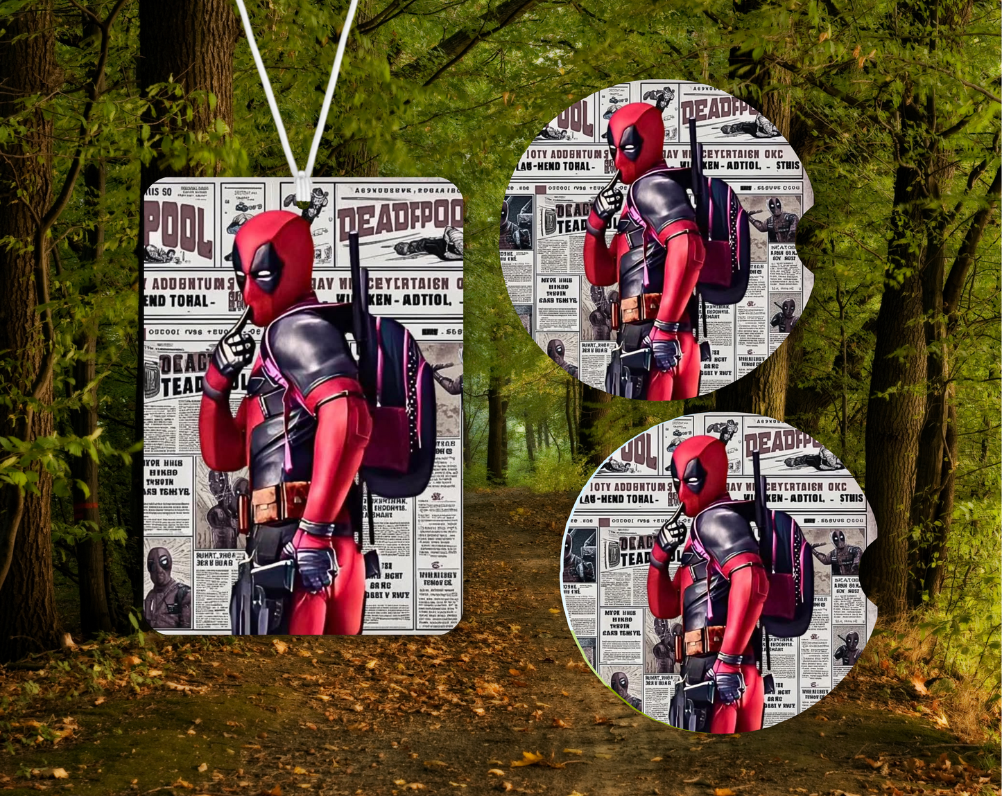 Car Air Freshener & Coaster