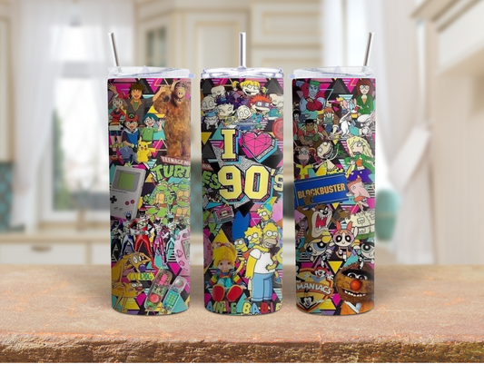 I LOVE the 90's Tumbler